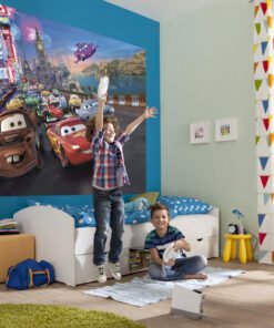 Disney Pixar Cars Wall Mural – Lightning McQueen & Friends Racing Adventure for Kids' Room