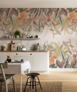 Tropical Leaf Haven Wall Mural