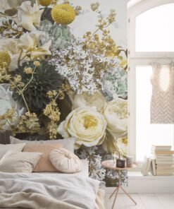 Golden Bloom Luxury Wall Mural