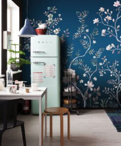 Midnight Blossom Botanical Wall Mural