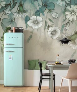 Vintage Floral Dream Wallpaper | Classic Floral Wall Mural for Home Decor