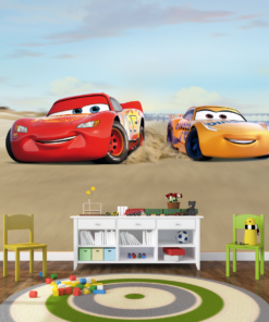 Disney Pixar Cars Wall Mural – Lightning McQueen & Cruz Ramirez Beach Race