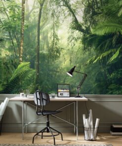 Mystical River Stream Forest Wallpaper Mural