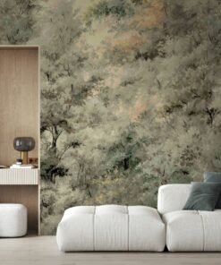 Whispering Leaves Forest Wallpaper for Modern Earthy Interiors