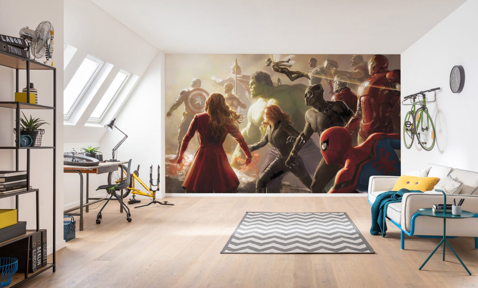 Marvel Wallpaper – Iconic Superheroes Wall Mural for Kids & Fans ...
