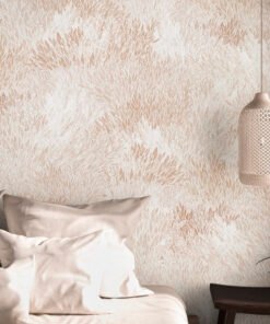 Textured Neutral Grass Wallpaper, Minimalist Beige Wall Mural, Elegant Grass Pattern Peel and Stick, Removable Wall Art