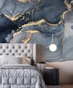 Luxe Blue Marble Surface Wallmural